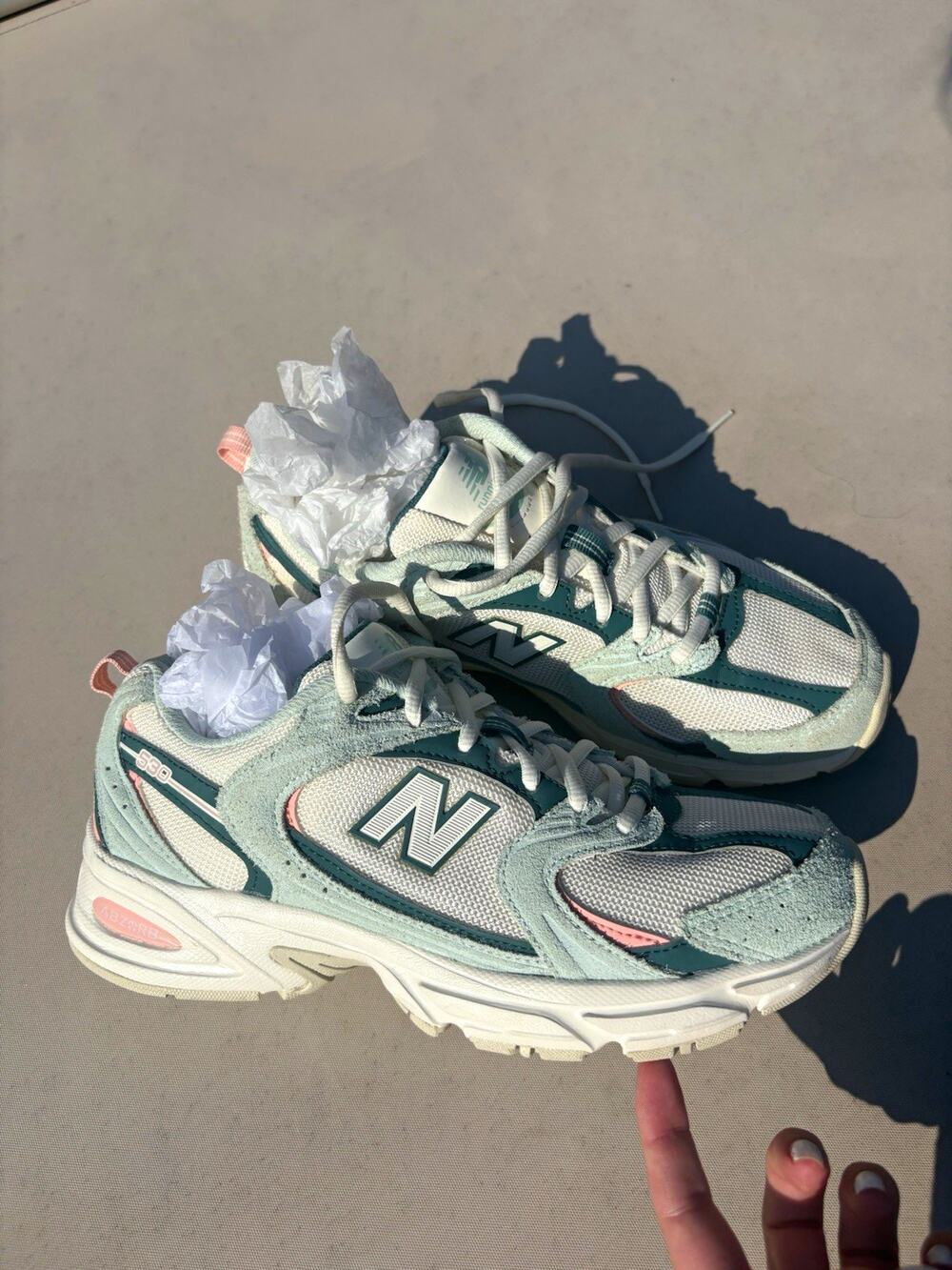 New Balance 530 CALIA Mint Pink Mesh Sneakers Women’s Size 8.5